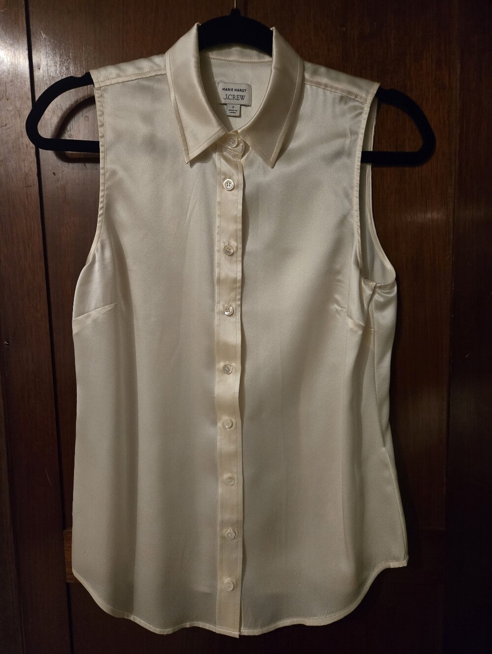 J Crew Silk Sleeveless Blouse 0